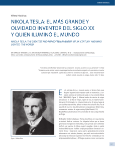 Nikola Tesla: el más graNde y olVidado