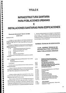 titulo x infraestructura sanitaria