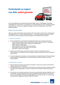 Contratando su seguro con AXA, saldrá ganando