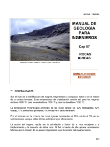 PDF (Capítulo 7 : Rocas ígneas) - Universidad Nacional de Colombia