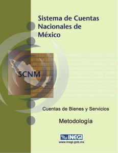 SCNM. Cuentas de Bienes y Servicios. Metodología