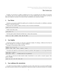 Secuencias - Universidad de Costa Rica