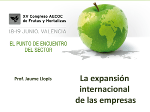 La expansión internacional de las empresas