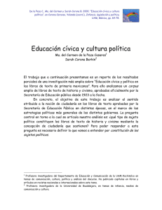 Educación cívica y cultura política