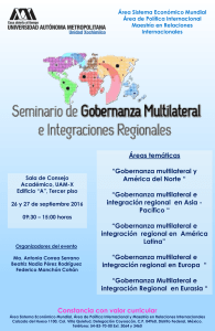 Gobernanza multilateral e integración regional en Asi