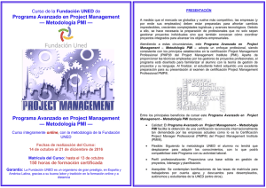 Programa Avanzado en Project Management — Metodología PMI
