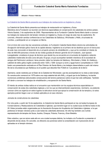 Difusión > Prensa > Noticias - Fundación Catedral Santa María