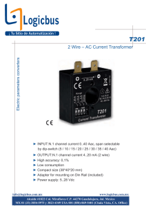 2 Wire – AC Current Transformer