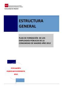 estructura general - Comunidad de Madrid