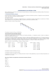 Informática 1 - Sistemas numéricos: decimal, binario, octal y
