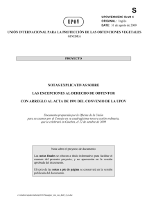 notas explicativas sobre las excepciones al derecho de