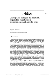 Un espacio europeo de libertad, seguridad y justicia: la cooperación