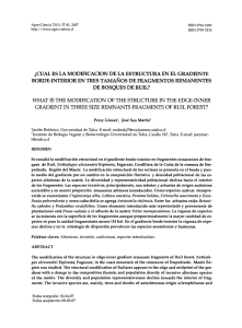 ¿cual es la modificacion de la estructura en el gradiente borde