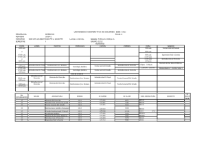 Sede Sur diurno B 2014-1 - Universidad Cooperativa de Colombia