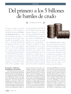 Del primero a los 5 billones de barriles de crudo