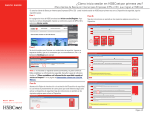 ¿Cómo inicio sesión en HSBCnet por primera vez?