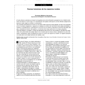 Nuevas funciones de los espacios rurales