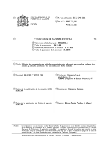 metodo de composicion de articulos manufacturados utiles para