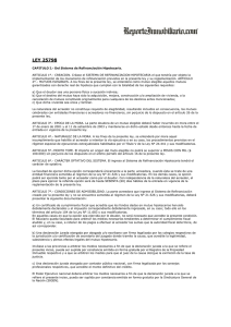 LEY 25798 Y REGLAMENTACIÓN - Rescate de Deudores Hipoteca…