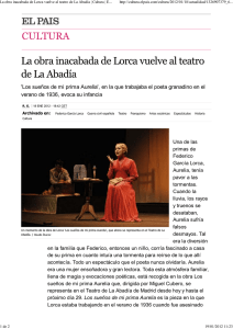 La obra inacabada de Lorca vuelve al teatro de La Abadía | Cultura