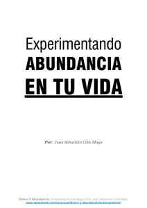 Experimentando Abundancia En Tu Vida