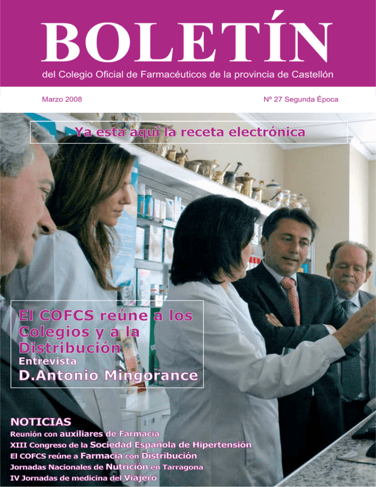 MARZO 2008 Descargar - Colegio Oficial De Farmaceuticos De