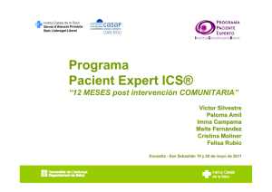 Programa Pacient Expert ICS® “12 MESES post