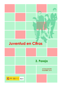 Juventud en Cifras. Relaciones de pareja. Actualizado