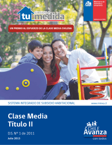 Clase Media Título II - Ministerio de Vivienda y Urbanismo
