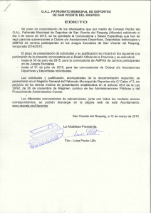 oa,l. patronato municipal de deportes de san vicente del raspeig