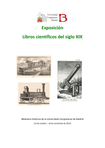 Exposición Libros científicos del siglo XIX