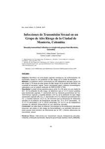 Infecciones de Transmisión Sexual en un Grupo de Alto