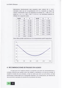 Recomendaciones de trazado en alzado