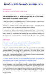 Los salones de París, espacios de música y arte.