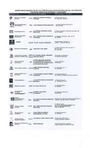 Page 1 SECRETARIOS GENERALES DE LOS COMITES