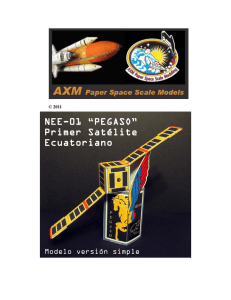 NEE-01 “PEGASO” Primer Satélite Ecuatoriano