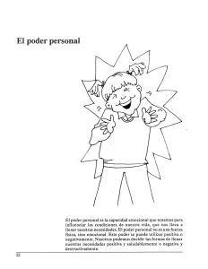 22 El poder personal es la capacidad emocional que tenemos para