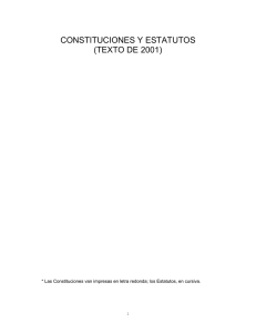 constituciones y estatutos (texto de 2001)