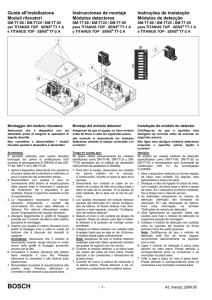Guida all`installazione Moduli rilevatori Instrucciones de montaje