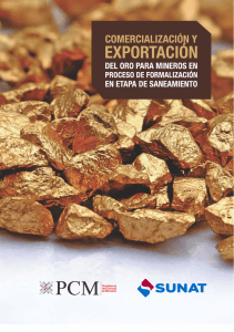 Comercialización y exportación de oro 2015.cdr
