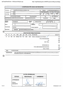 ` COMIÏROBANTE UNICO DE ñEGIS`r—Ro