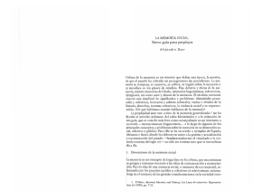 (2010): La memoria social: breve guía para perplejos