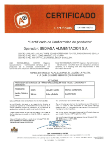 Certiﬁcado