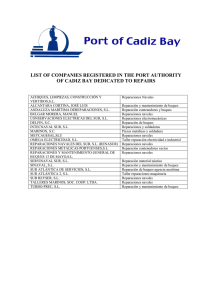 list of companies registered in the port authority of cadiz bay