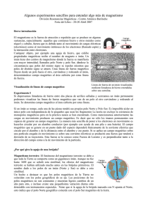 Algunos experimentos sencillos para entender algo más de