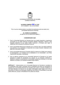 Listo Acuerdo030-06 - Universidad Nacional de Colombia