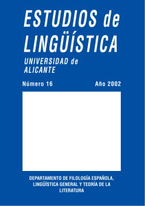 - ELUA: Estudios de Lingüística. Universidad de
