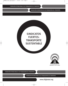 sindicatos fuertes: transporte sustentable