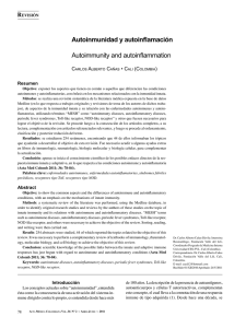 Autoinmunidad y autoinflamación Autoimmunity and autoinflammation