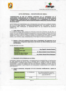 acta entrega - recepción de obra